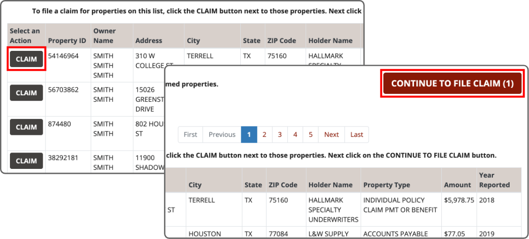 How to Claim Properties